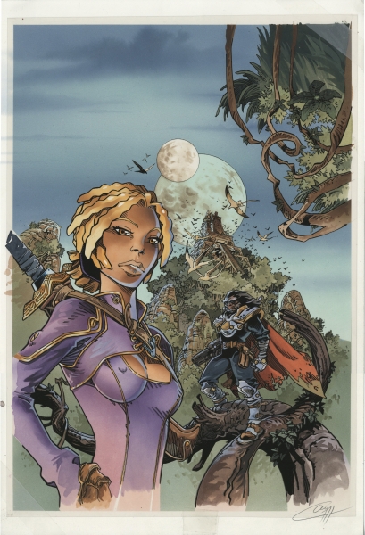 Bleu, Les naufragés d'Ythaq, couverture tome 6