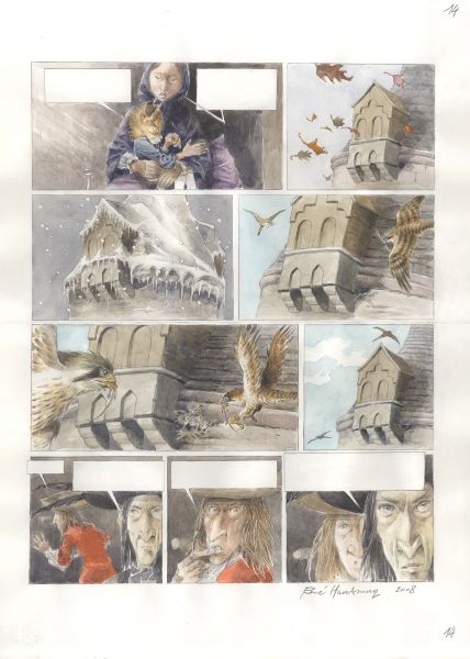 Le chat qui courait sur les toits, Planche 14, 2008