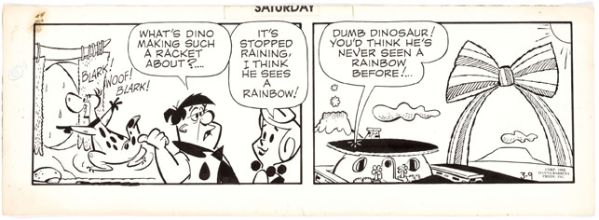 The Flintstones (la Famille Pierrafeu), strip 9 mars 1985