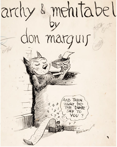 Illustration Archy & mehitabel