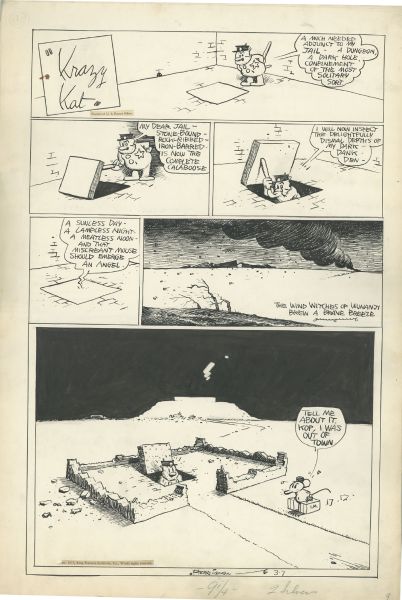 Krazy Kat, Sunday page du 7 mars 1937