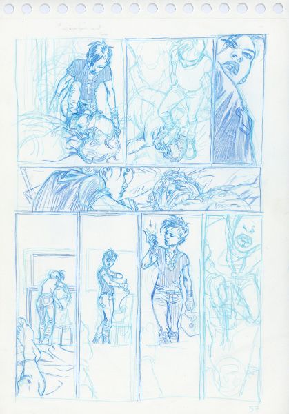 Millenium, Tome 2, Crayonn&eacute; de planche N&deg;57, 2013