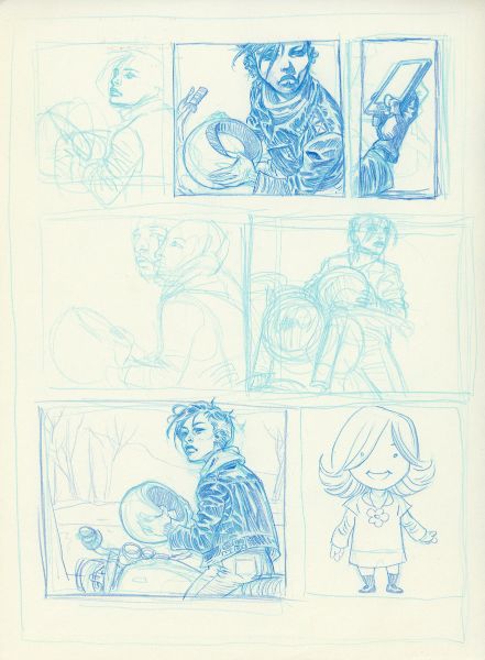 Millenium, Tome 2, Crayonn&eacute; de planche 