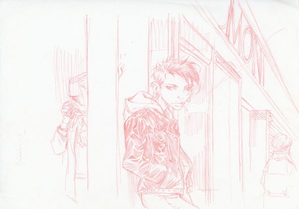 Millenium, Illustration N&deg;43, Recherche de case crayonn&eacute;e