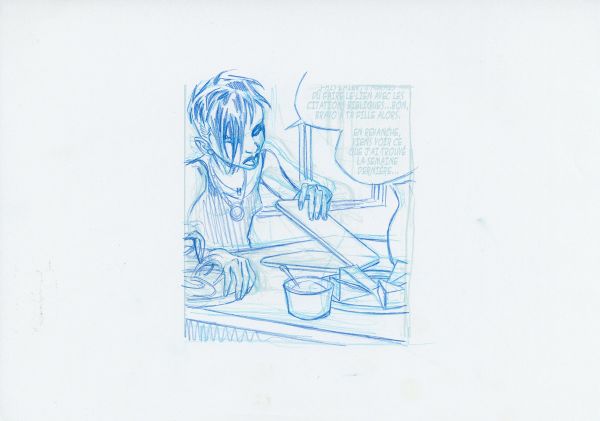 Millenium, Illustration N&deg;55, Recherche de case crayonn&eacute;e