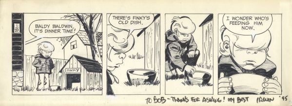 Dondi, strip 20 janvier, signed in 95