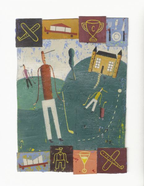 Illustration, Le joueur de Golf