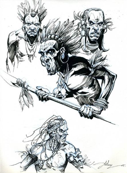 Conan le Cimm&eacute;rien - Au-del&agrave; de la rivi&egrave;re noire, Recherche de personnages Pictes 01