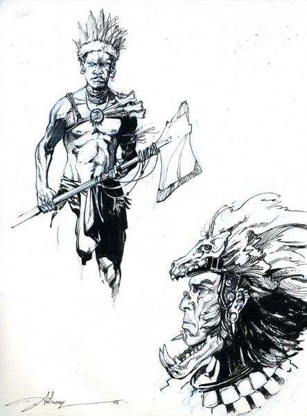 Conan le Cimm&eacute;rien - Au-del&agrave; de la rivi&egrave;re noire, Recherches de personnages Pictes 03