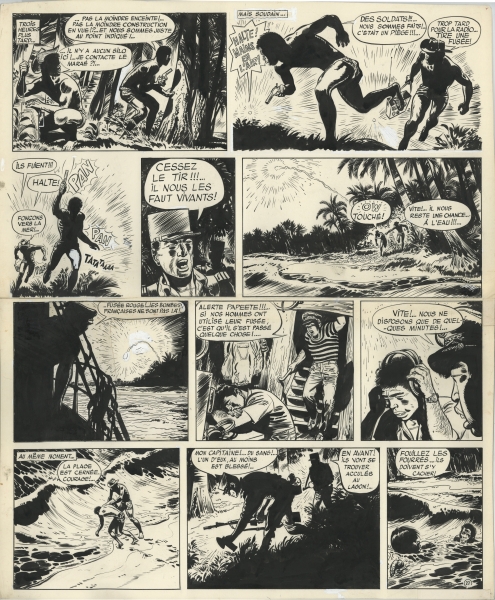 Tanguy et Laverdure,Tome 12, planche 27, 1969, Menace sur Mururoa