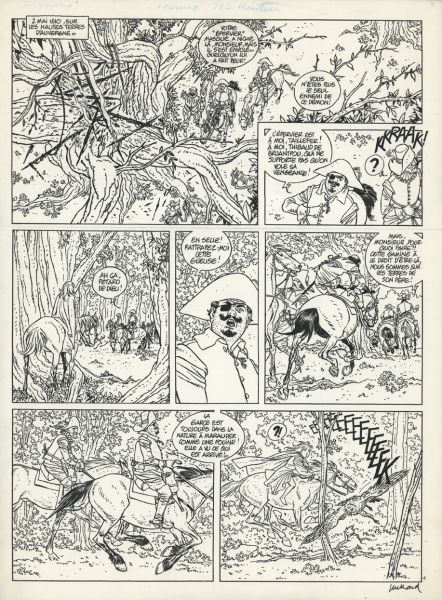 Les sept  vies de l'Epervier, Tome 4, Hyronimus, Planche 01, 1988