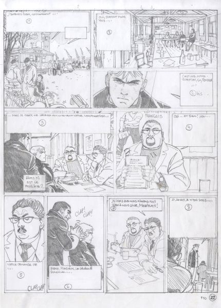 Tramp T.10, Le Cargot maudit,  Crayonn&eacute; de planche 22