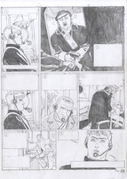 Tramp T.10, Le Cargot maudit,  Crayonn&eacute; de planche 47