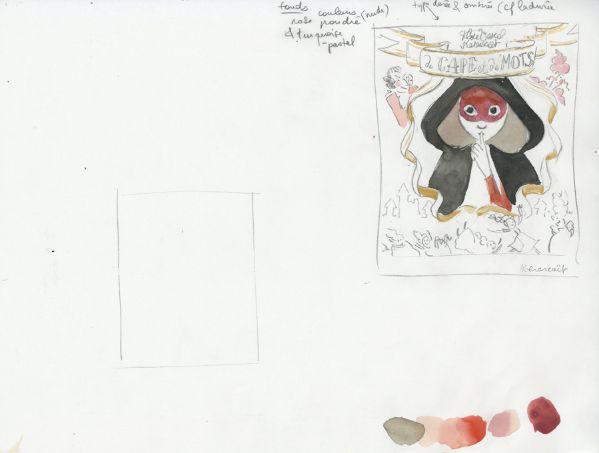 De cape et de mots, étude de couverture