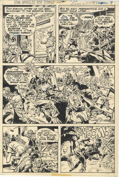 Star Spangled War Stories, issue 194, page 9, 1975