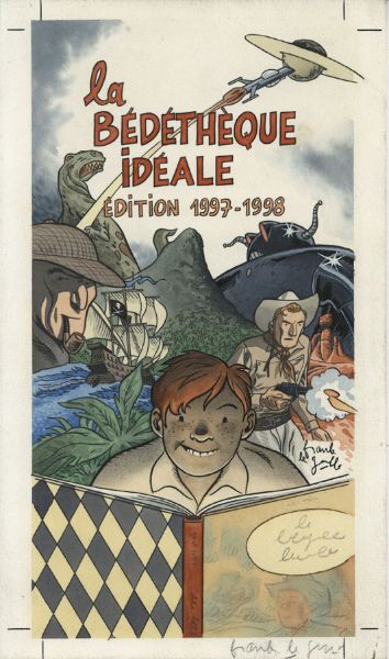 Couverture de La b&eacute;d&eacute;th&egrave;que id&eacute;ale 1997-1998 (Centre National de la Bande Dessin&eacute;e et de l'Image)