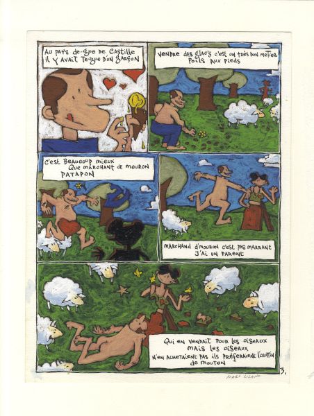 Chansons et po&egrave;mes en bandes dessin&eacute;es, Tome 7, Boby Lapointe, Planche 03, 2001