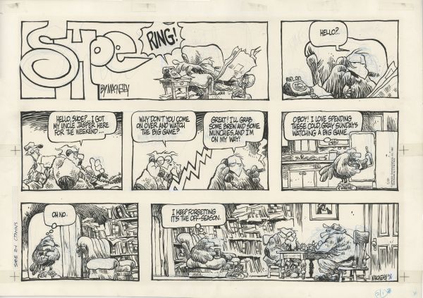 Shoe, Sunday page du 1e f&eacute;vrier 1981 "Forgetting It's Off Season"