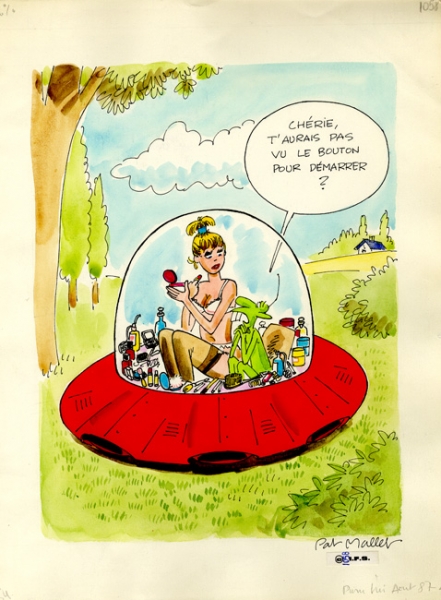 dessin pour Lui, le boudoir