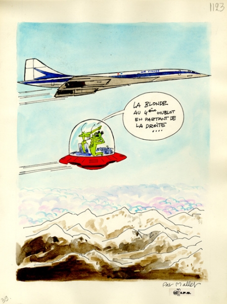 dessin pour Lui, le concorde