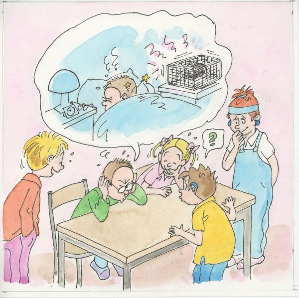 Le retour de Velours, Le bruit du hamster