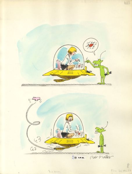 Les petits hommes verts, Illustration I-140, Parue dans Lui, mai 1987