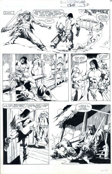 Savage Sword of Conan, N° 120, \"Star of Thamazhu\", Marvel, 1986, Planche 32