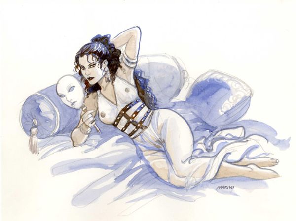 Illustration, Les Aigles de Rome T2, Morphéa masque bleu