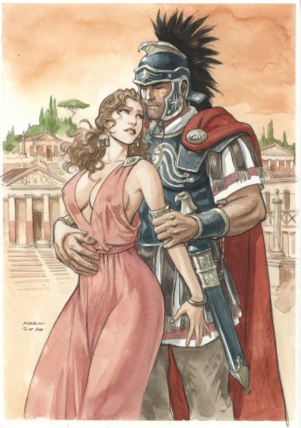 Couple Les Aigles de Rome, Falco et Priscilla - Commission 2020