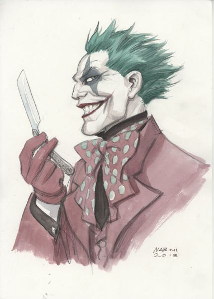 Batman: The Dark Prince Charming, Joker au rasoir de profil