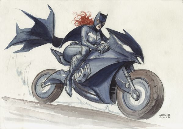 Batman : The Dark Prince Charming, Batgirl &agrave; moto