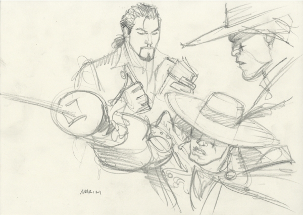 Illustration, Scorpion et chevalier tr&egrave;fle