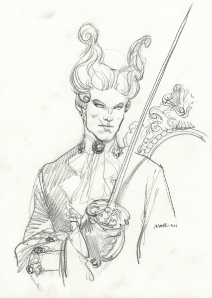 Scorpion, Illustration Mignon avec &eacute;p&eacute;e