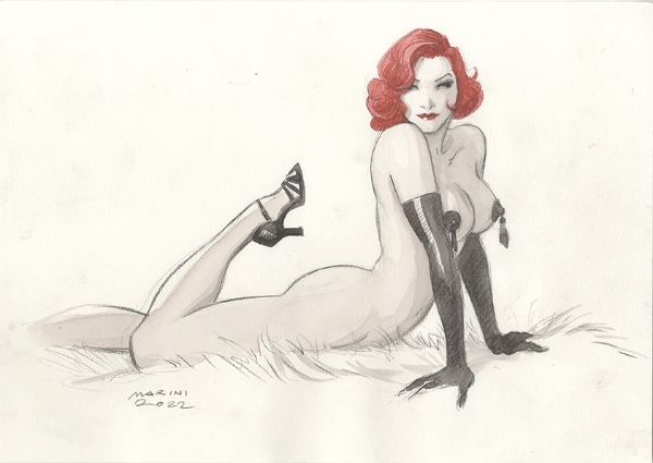 Noir burlesque tome 2, illustration, Caprice nue tapis