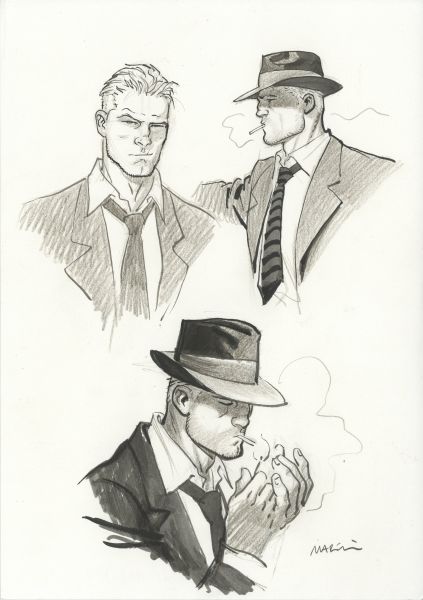 Noir burlesque tome 1, illustration, Slick