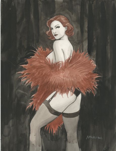 Noir burlesque tome 1 , illustration, Caprice