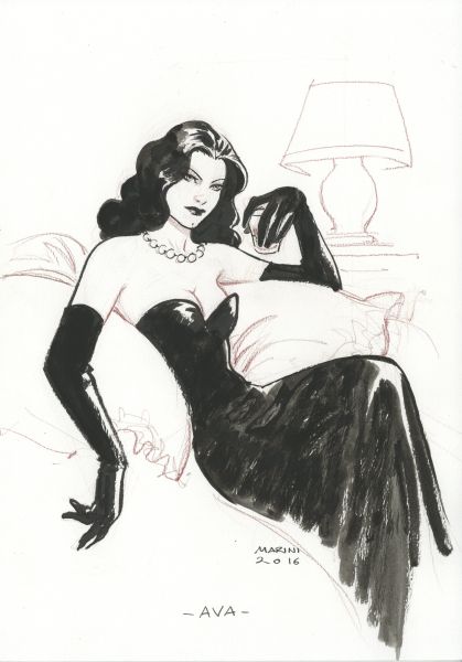 Noir burlesque tome 1 , illustration,  Ava