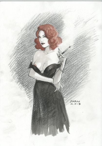 Noir burlesque tome 1 , illustration, Caprice
