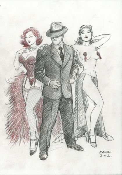 Noir burlesque tome 1 , illustration, Caprice, Slick