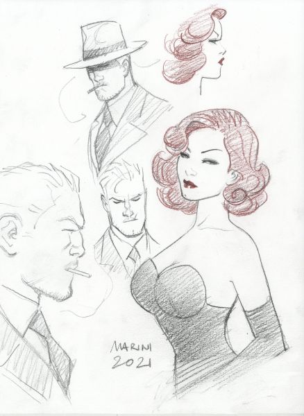 Noir burlesque tome 1 , illustration, Caprice et Slick