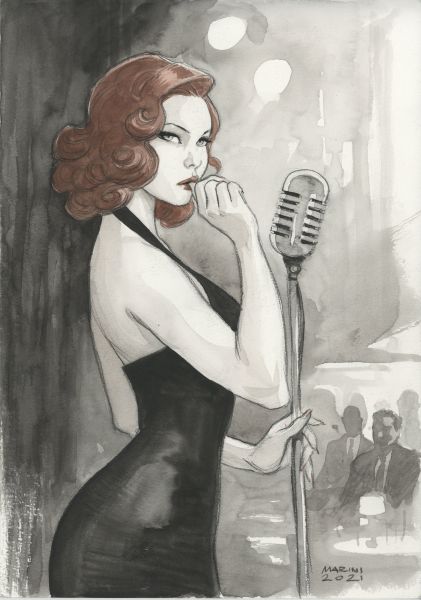 Noir burlesque tome 1 , illustration Caprice