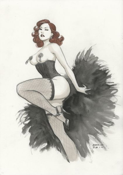 Noir burlesque tome 1 , illustration Caprice