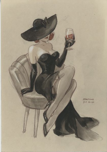 Noir burlesque tome 1 , illustration Caprice