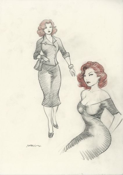 Noir burlesque tome 1 , illustration, Caprice