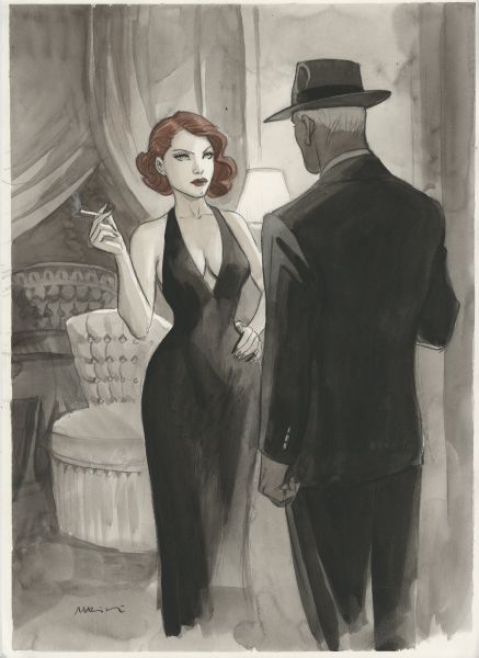 Noir burlesque tome 1 , illustration, Caprice et Slick
