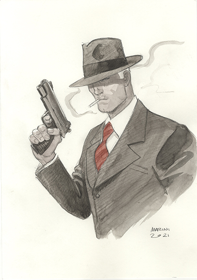 Noir burlesque tome 1, illustration, Slick