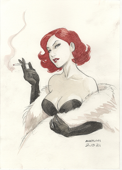 Noir burlesque tome 1, illustration, Caprice