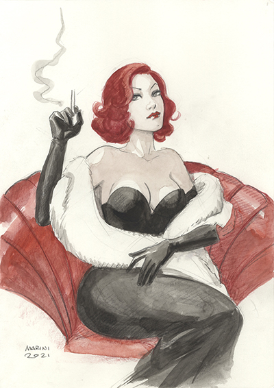 Noir burlesque tome 1, illustration, Caprice