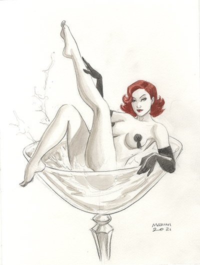 Noir burlesque tome 1, illustration, Caprice