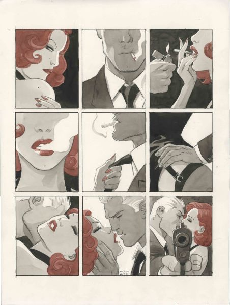 Noir burlesque tome 1, original affiche "le baiser"